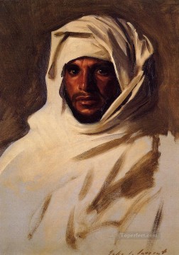  Arab Art - A Bedouin Arab portrait John Singer Sargent